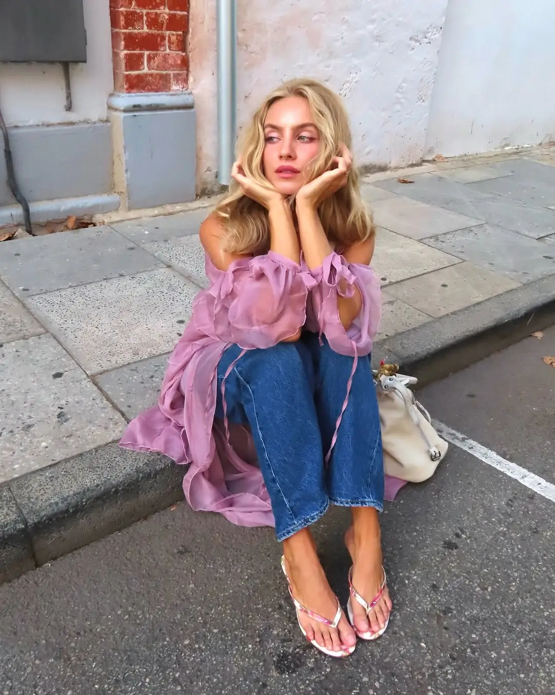 easy date outfits summer 2026 Sheer Blouse And Denim That Feels Effortless And Real