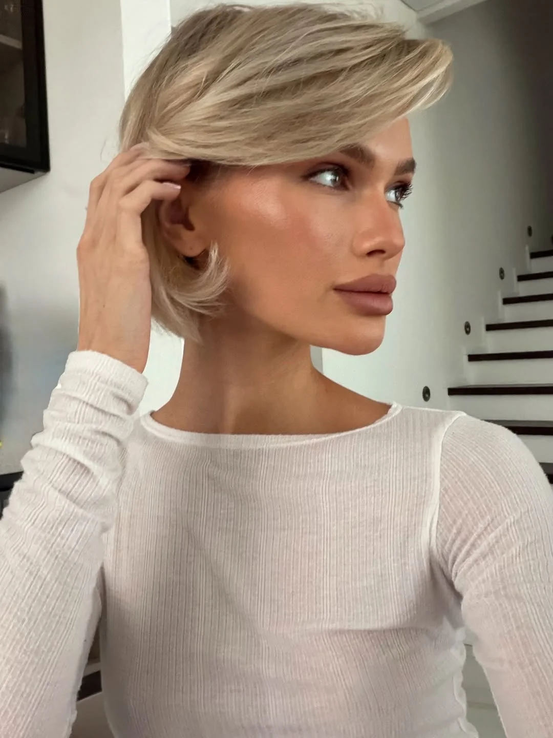 edgy summer short haircuts 2026 Soft Sculpted Blonde Pixie Bob Blend