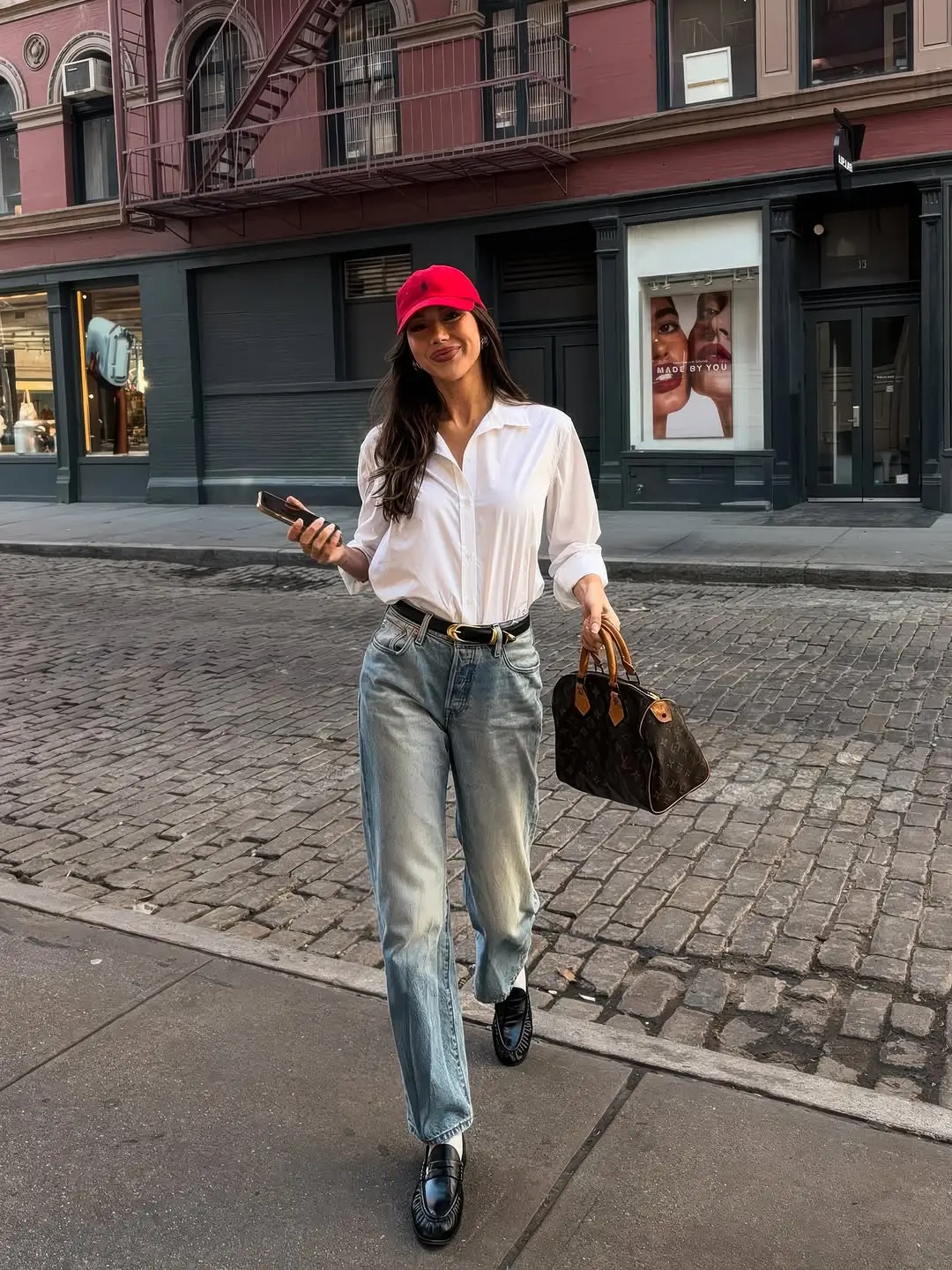 every day summer outfits 2026 Classic shirt and jeans with a fresh summer twist