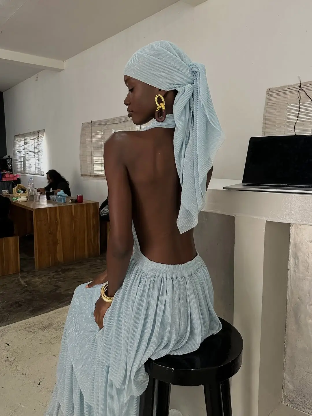 every day summer outfits 2026 Soft Draping and Bare Back Elegance