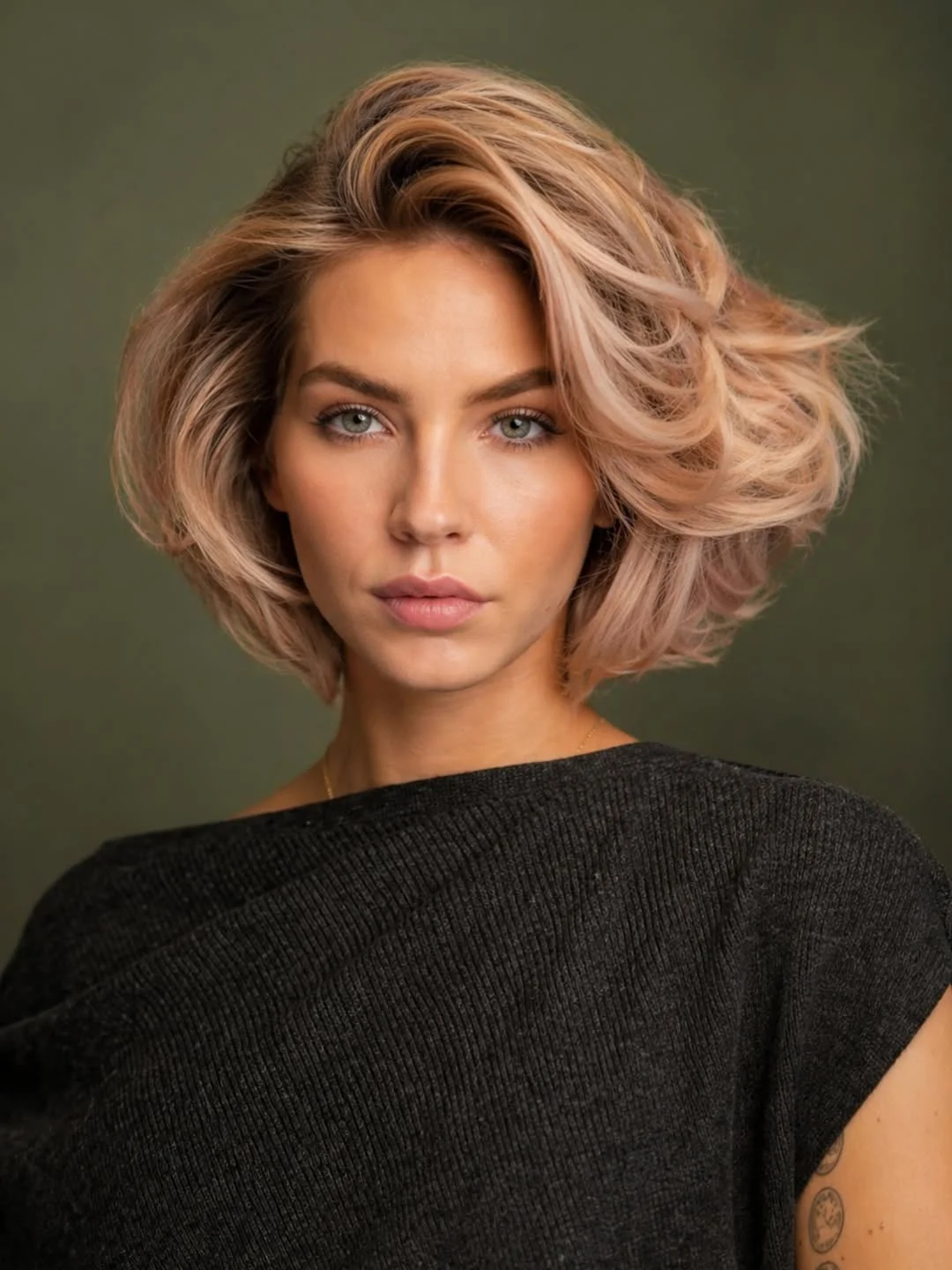layered summer haircuts for medium hair 2026 Short layered volume with soft 90s attitude
