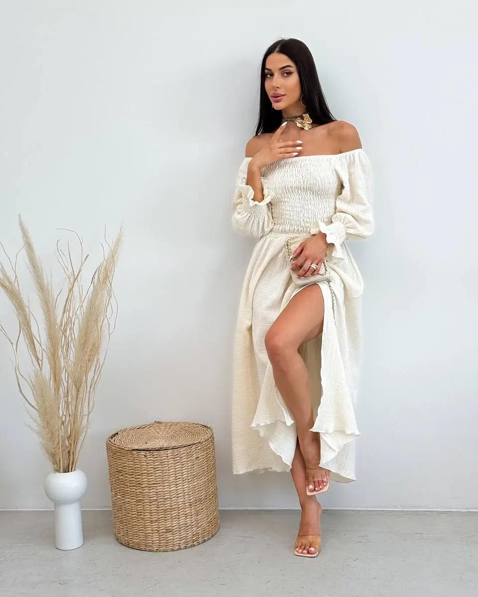 linen summer outfits 2026 Flowy Cream Linen and Soft Modern Romance