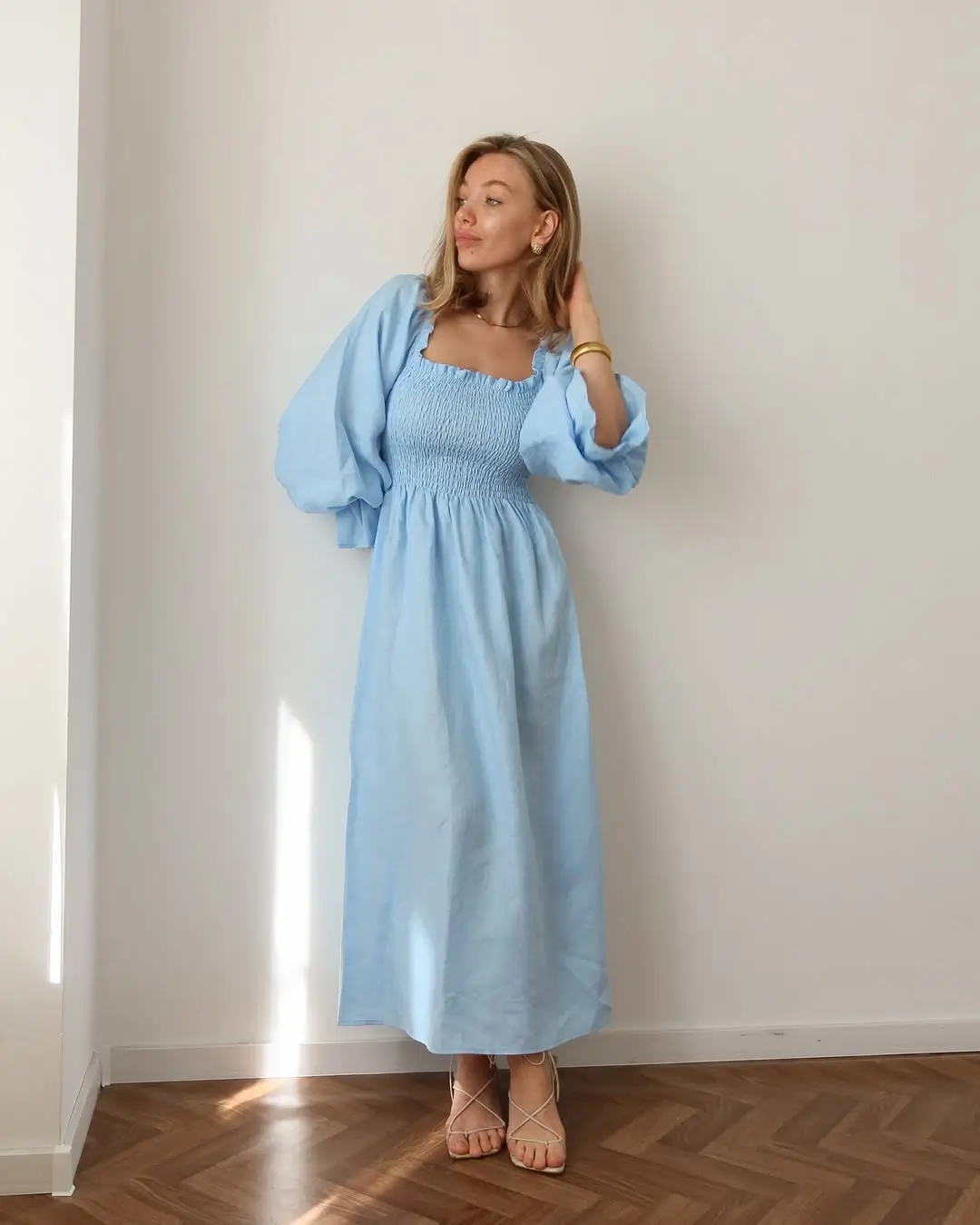 linen summer outfits 2026 Powder Blue Dresses and That Light, Floating Feeling