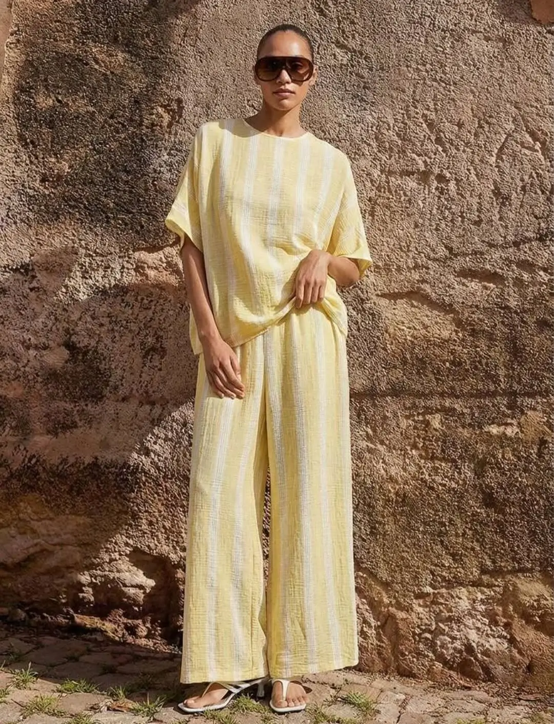 oversized outfits summer 2026 Sun Washed Minimalism in Motion