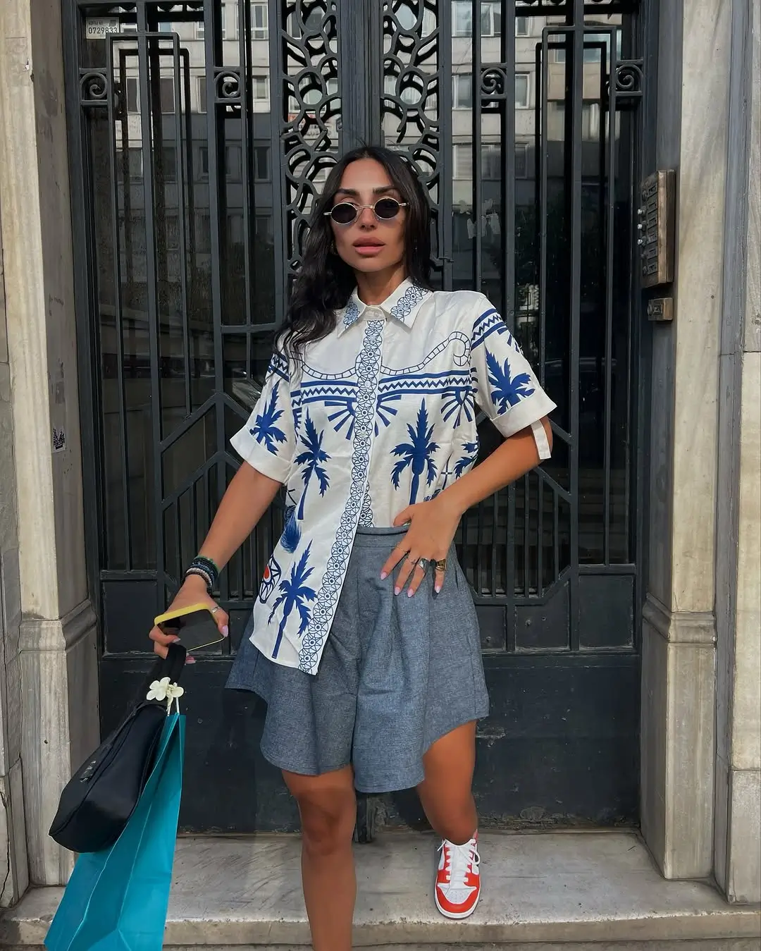oversized outfits summer 2026 Playful Prints and Easy Volume