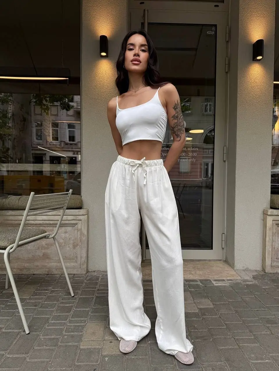pant outfits summer 2026 White Linen Ease with a Soft Summer Glow