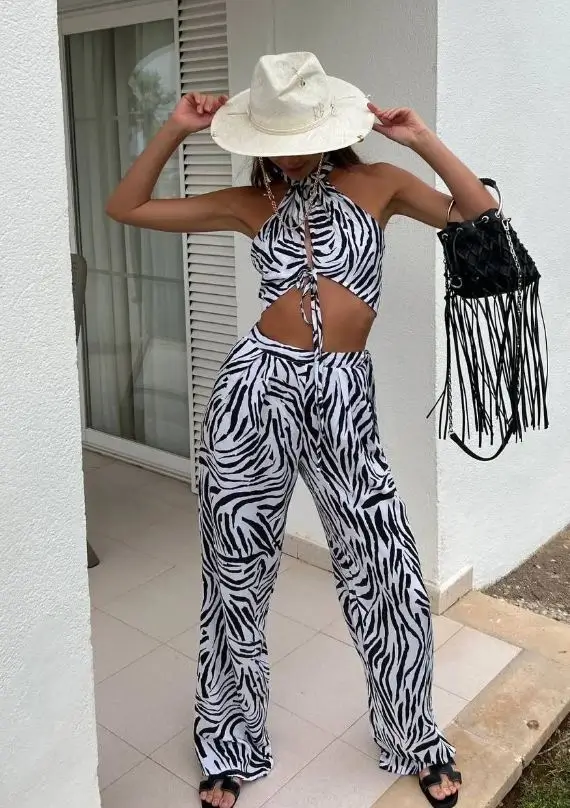 pant outfits summer 2026 Wild Energy with Flowy Statement Prints