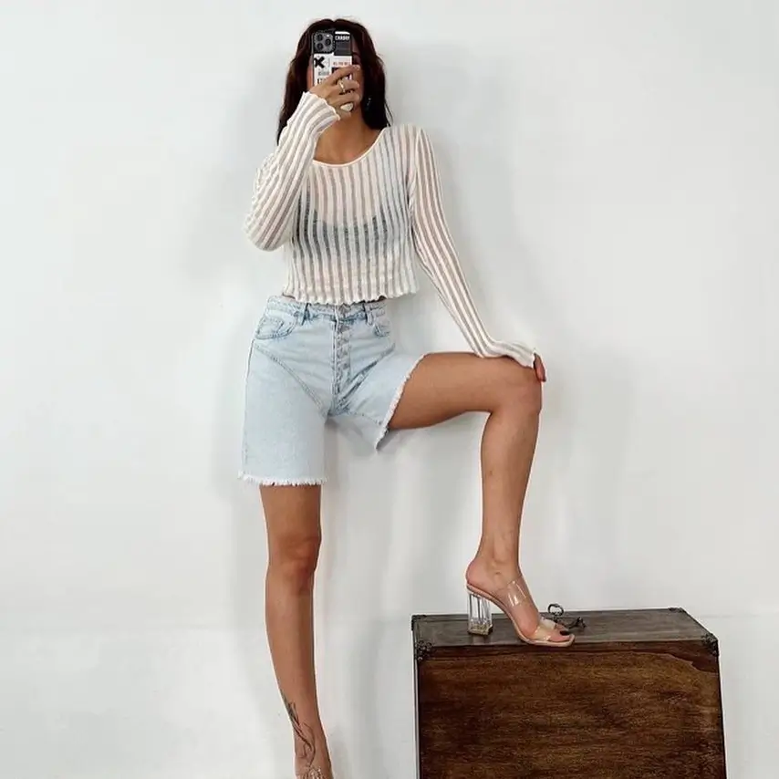 shorts outfit summer 2026 Soft Structure Meets Barely-There Layers