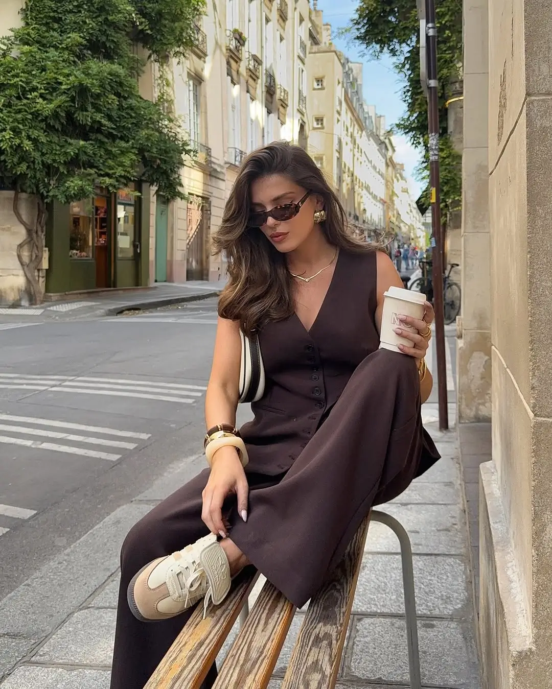 simple casual summer outfits 2026 Dark Minimal Tailored Set