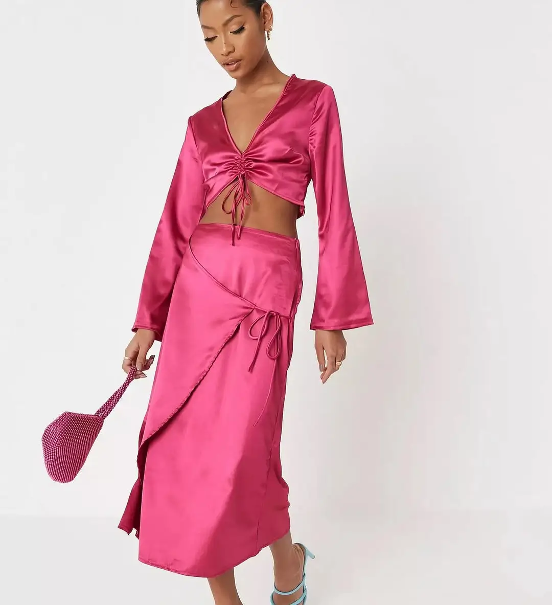 skirt outfits summer 2026 Statement Satin and Bold Color Confidence