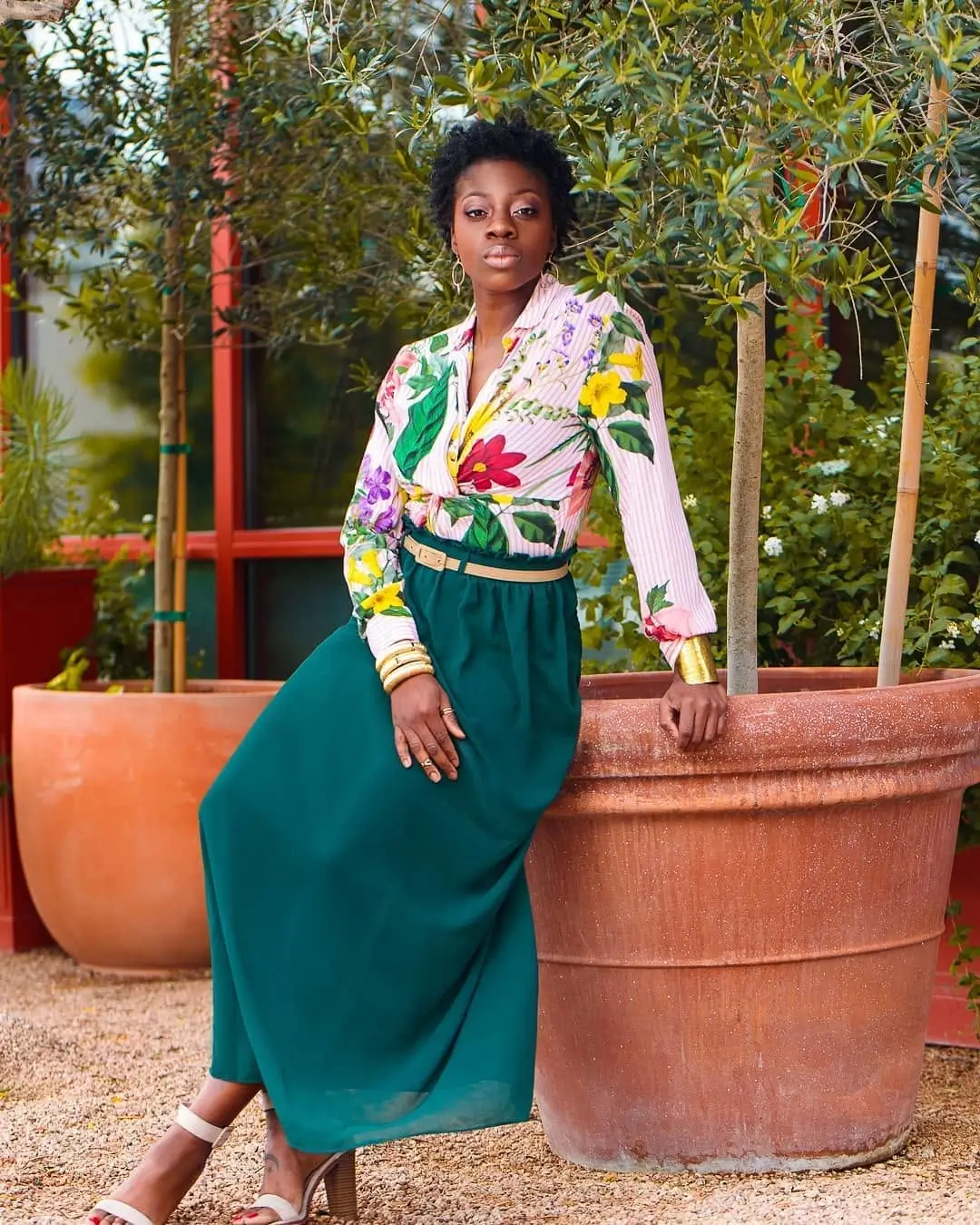 stylish summer outfits for black woman 2026 Soft Florals and Flowing Silhouettes That Feel Like a Breeze