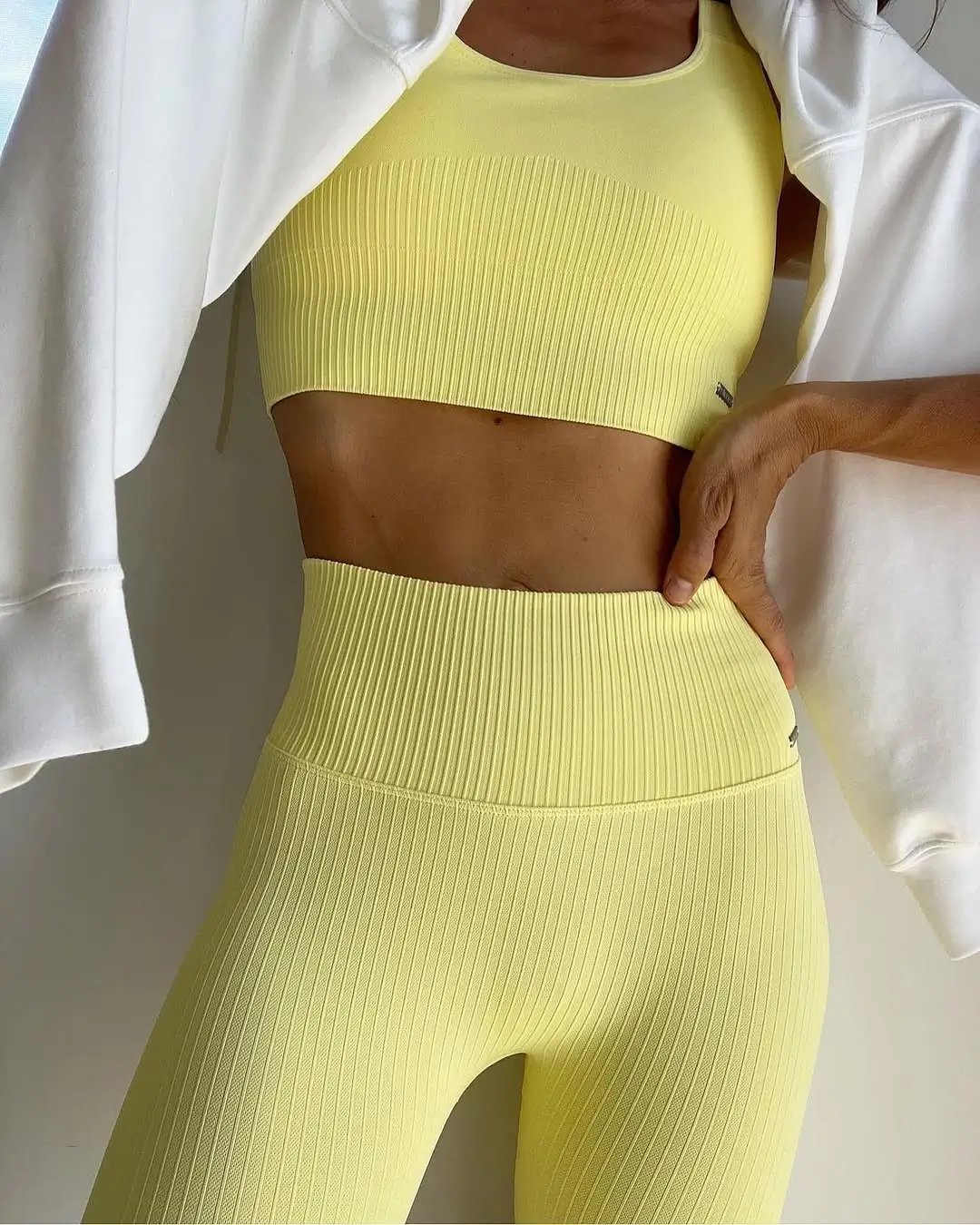 summer activewear 2026 Light Lemon Layers for Soft Summer Days