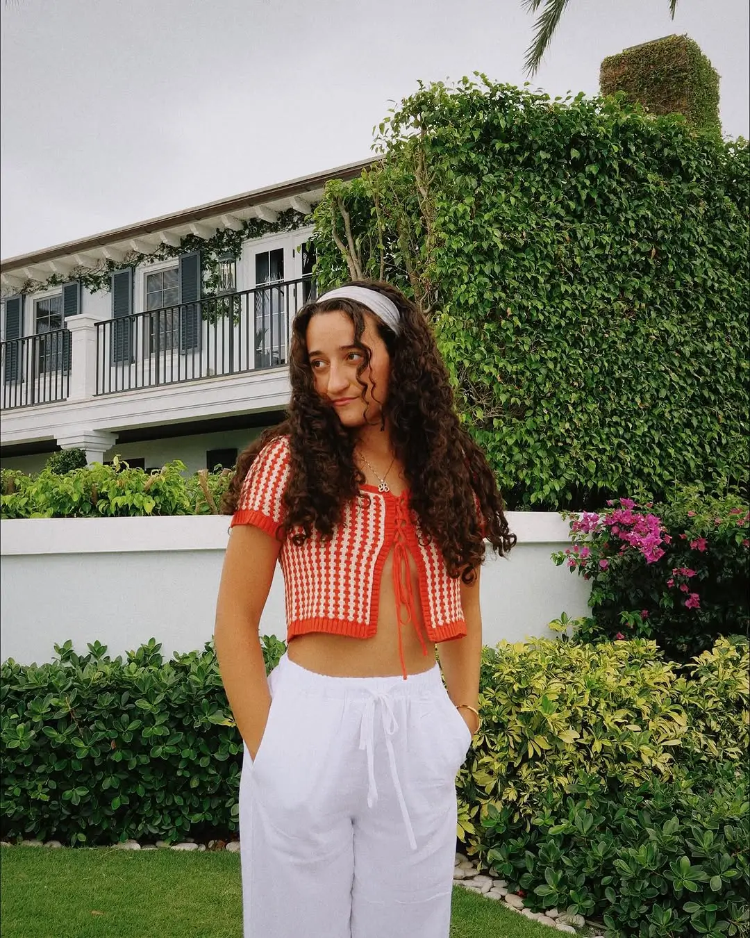 summer beach outfit 2026 Soft Retro Knit and Linen Ease