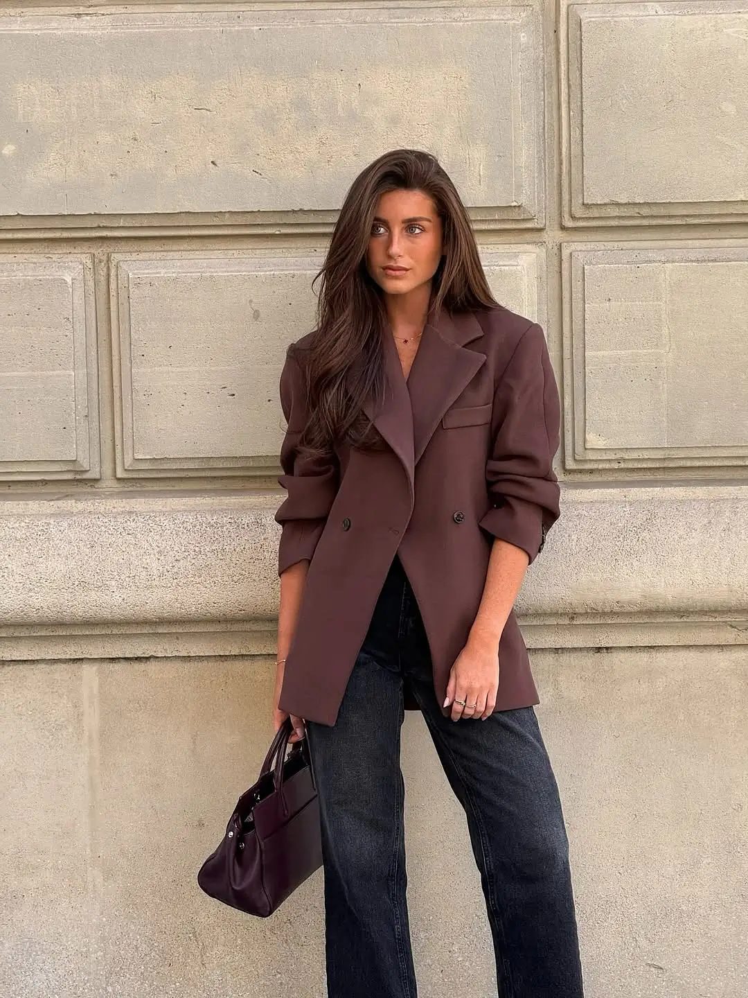 summer blazer outfits 2026 Deep Brown Layers