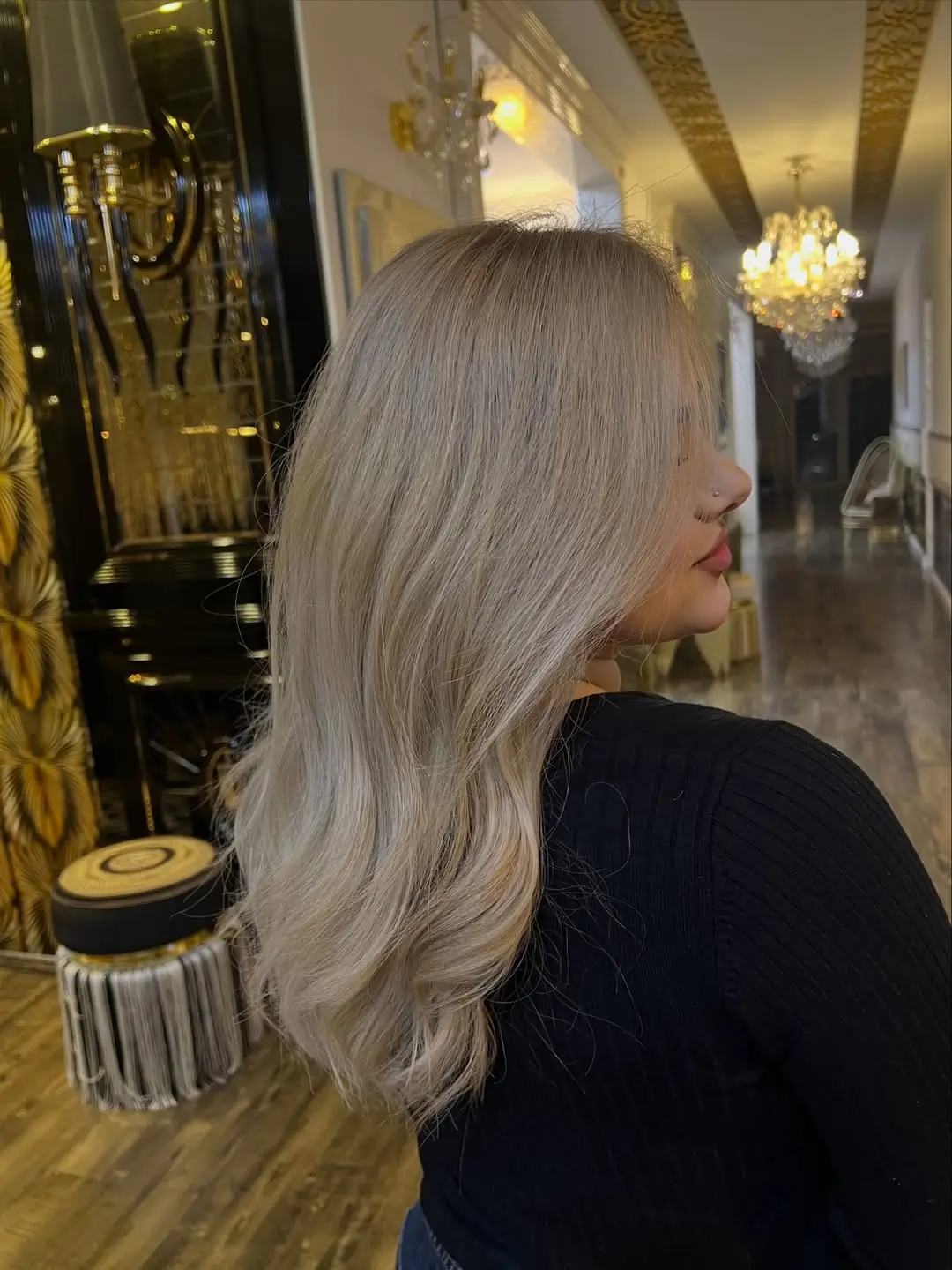 summer blonde hair color for women 2026 Soft Icy Platinum with Airy Layers