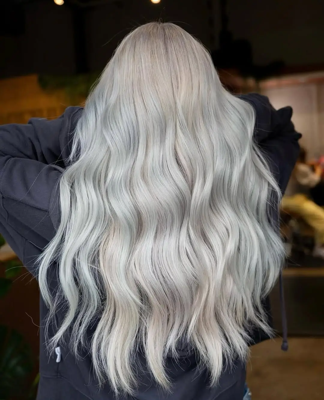 summer blonde hair color for women 2026 Cool Platinum Waves That Glow Without Trying