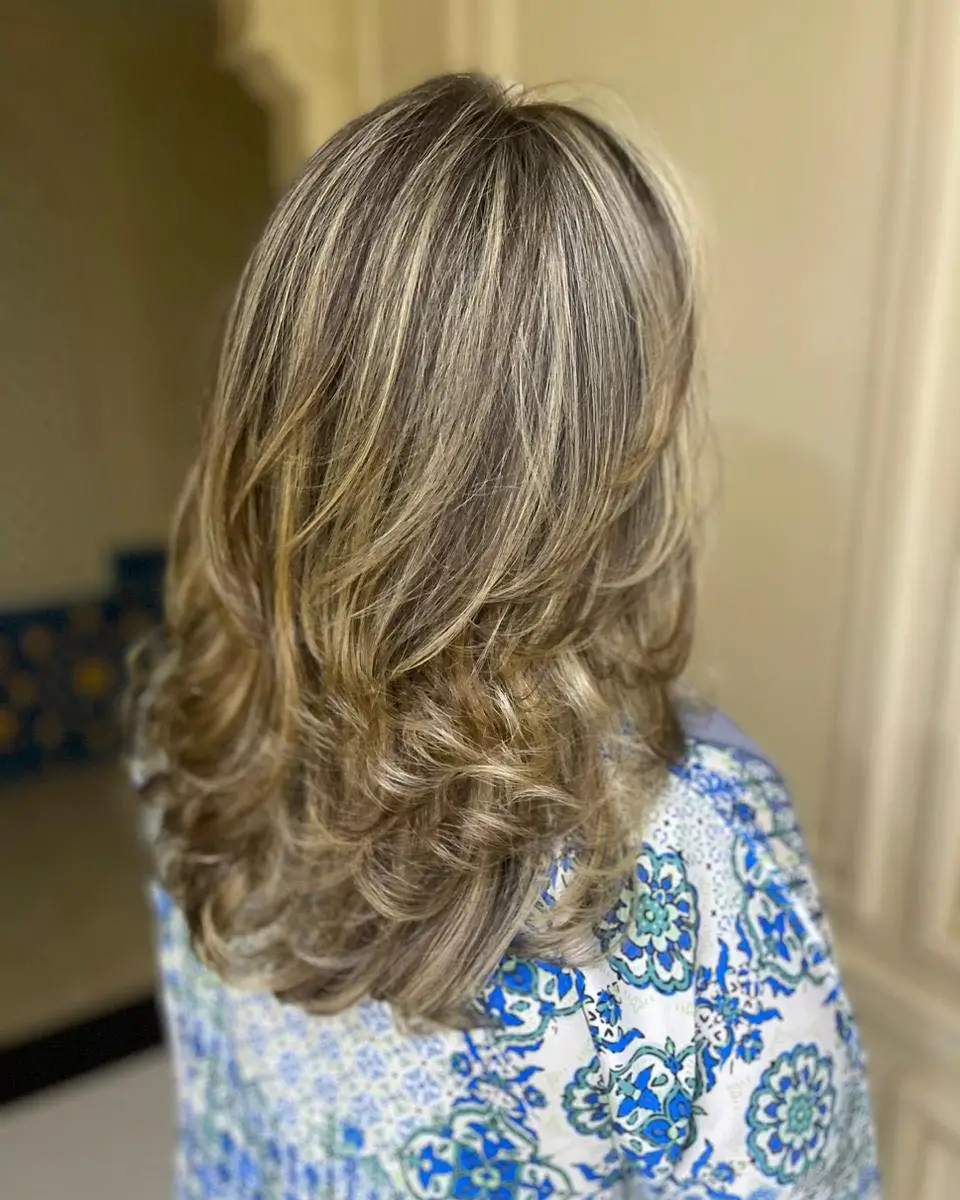 summer blonde hair color for women 2026 Layered Mushroom Blonde with Soft Volume