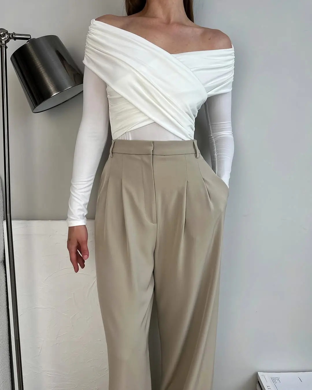 summer bodysuit outfits 2026 Soft Structure with a White Tank Twist