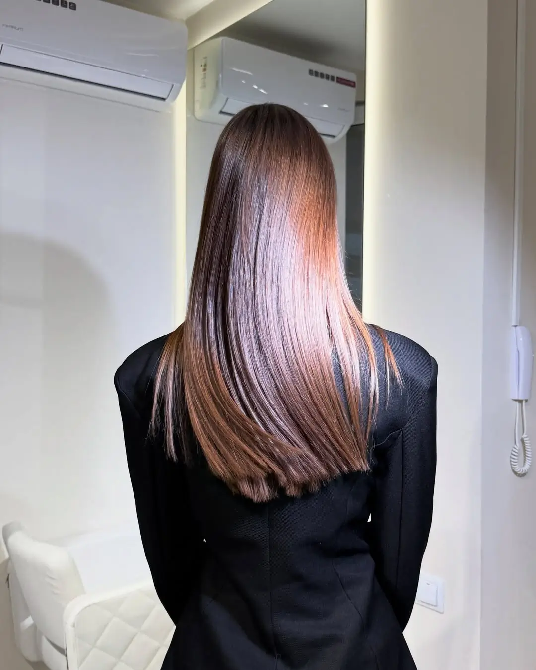 summer brunette hair color for women 2026 Glass Chocolate Layers with a Light-Reflective Finish