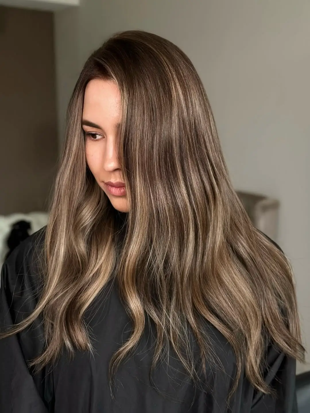 summer brunette hair color for women 2026 Dimensional Cool Brunette with Soft Contrast