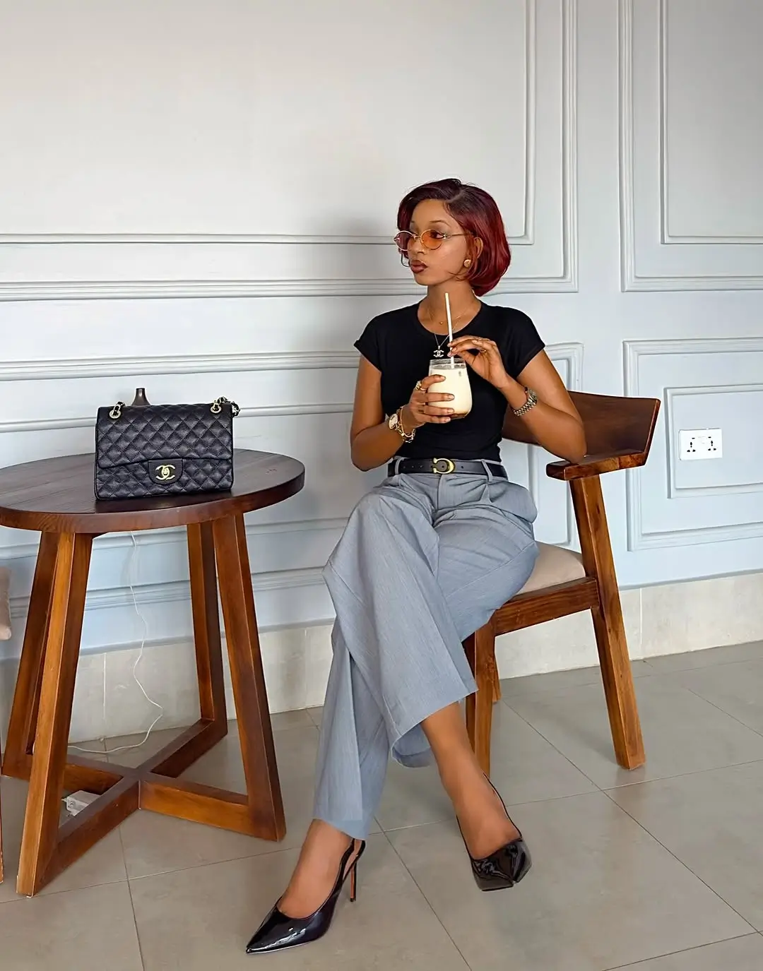 summer business casual outfit 2026 Minimal Chic with a Coffee Break Attitude