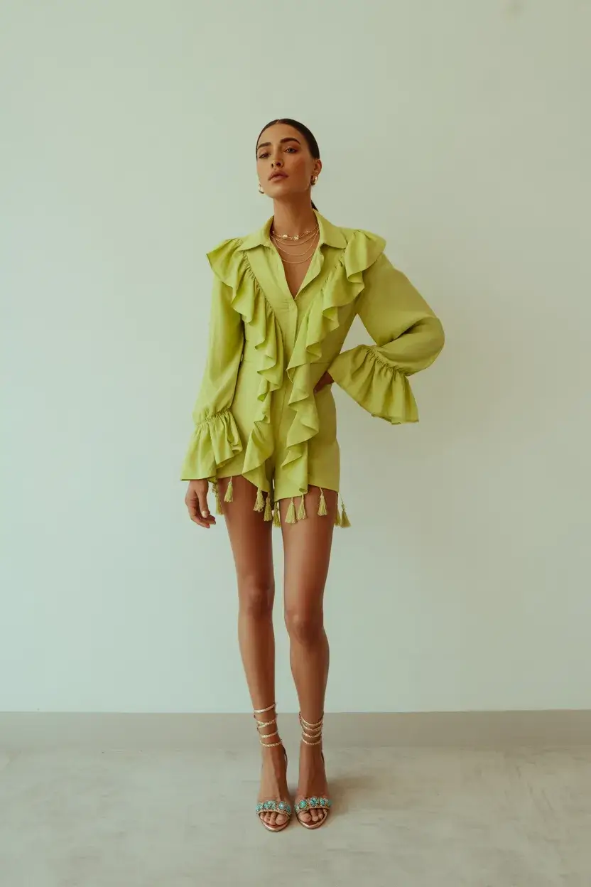 summer capsule wardrobe for women 2026 Playful Lime Statements That Still Feel Refined