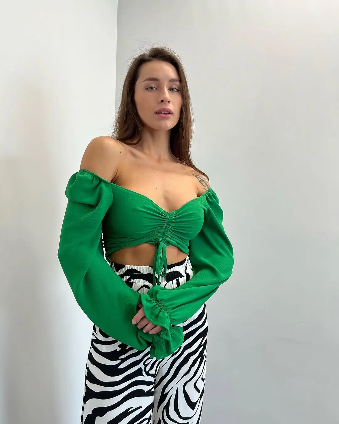 summer crop top outfits 2026 Romantic Volume Meets Playful Prints