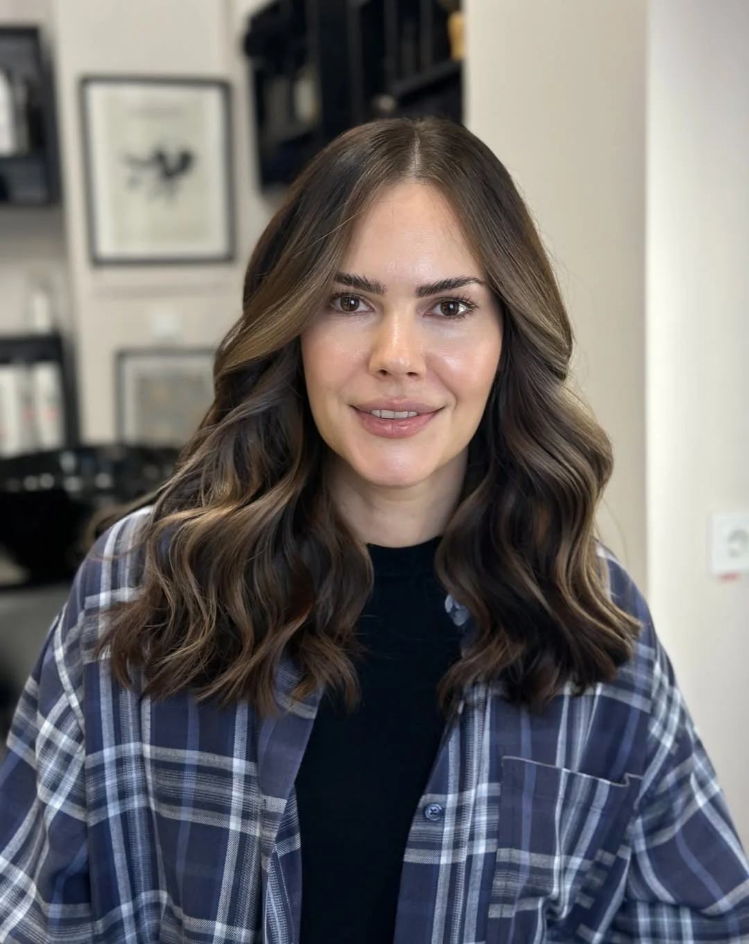 summer espresso brunette hair color for women 2026 Dimensional Espresso Waves with Soft Contrast