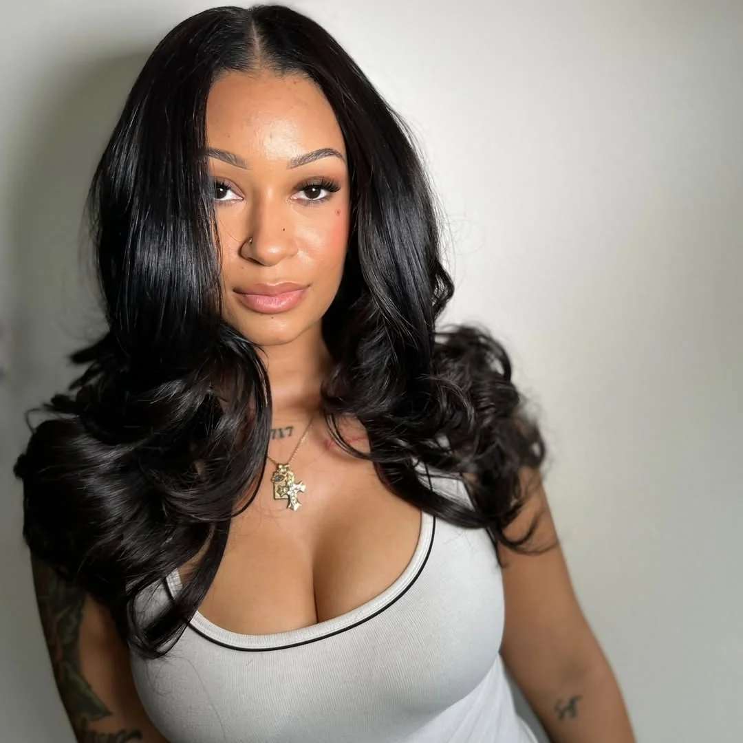 summer hair color for brown skin women 2026 Glossy Dark Layers That Always Look Good