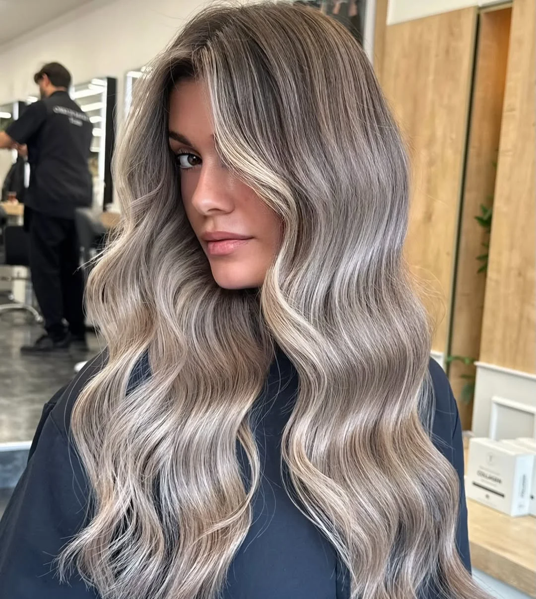 summer hair color for light skin women 2026 Cool Ash Melt with Face Framing Light