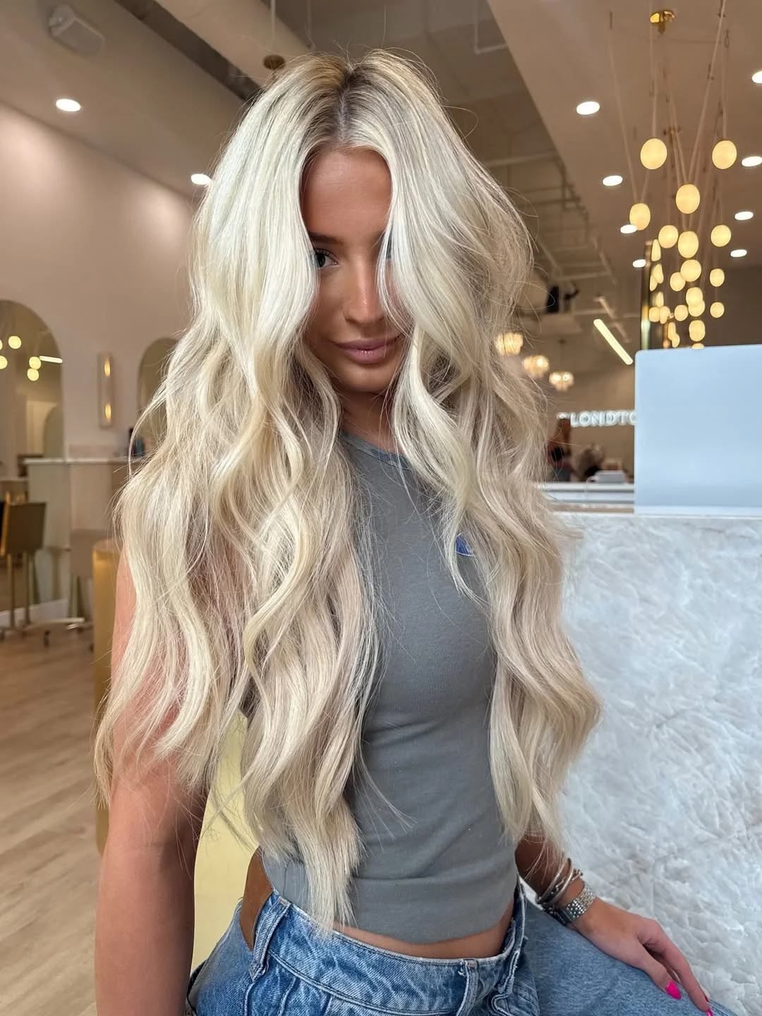 summer hair color for light skin women 2026 Bright Linen Blonde with Effortless Beach Texture