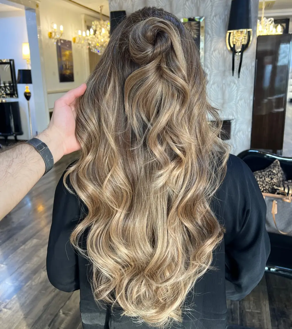 summer hair color ideas for women 2026 Golden Melt Lengths with Dimensional Ends