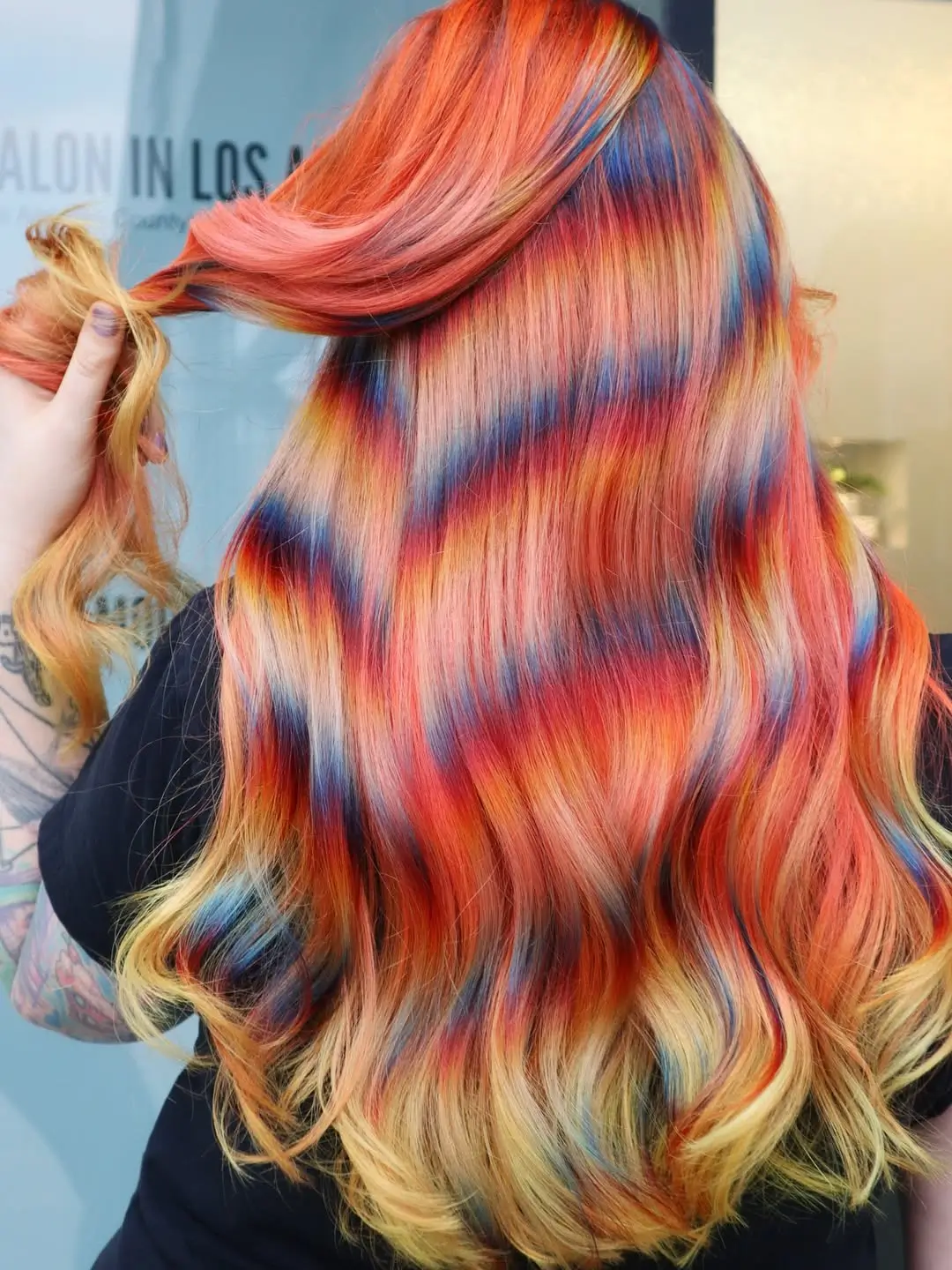 summer hair color ideas for women 2026 Sunset prism blend with bold dimension