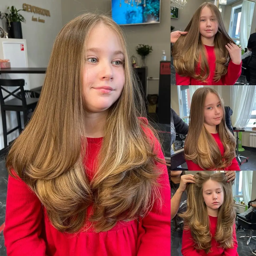 summer haircuts for girls 2026 Voluminous Long Layers with a Soft Glam Finish