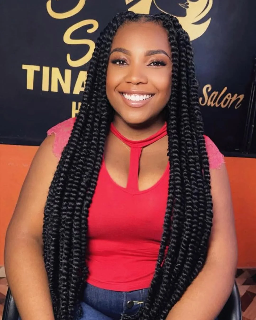 summer hairstyles for black women 2026 Waist-Length Passion Twists That Move With You