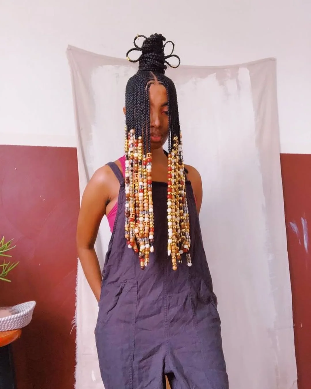 summer hairstyles for black women 2026 Beaded Braids with Cultural Depth