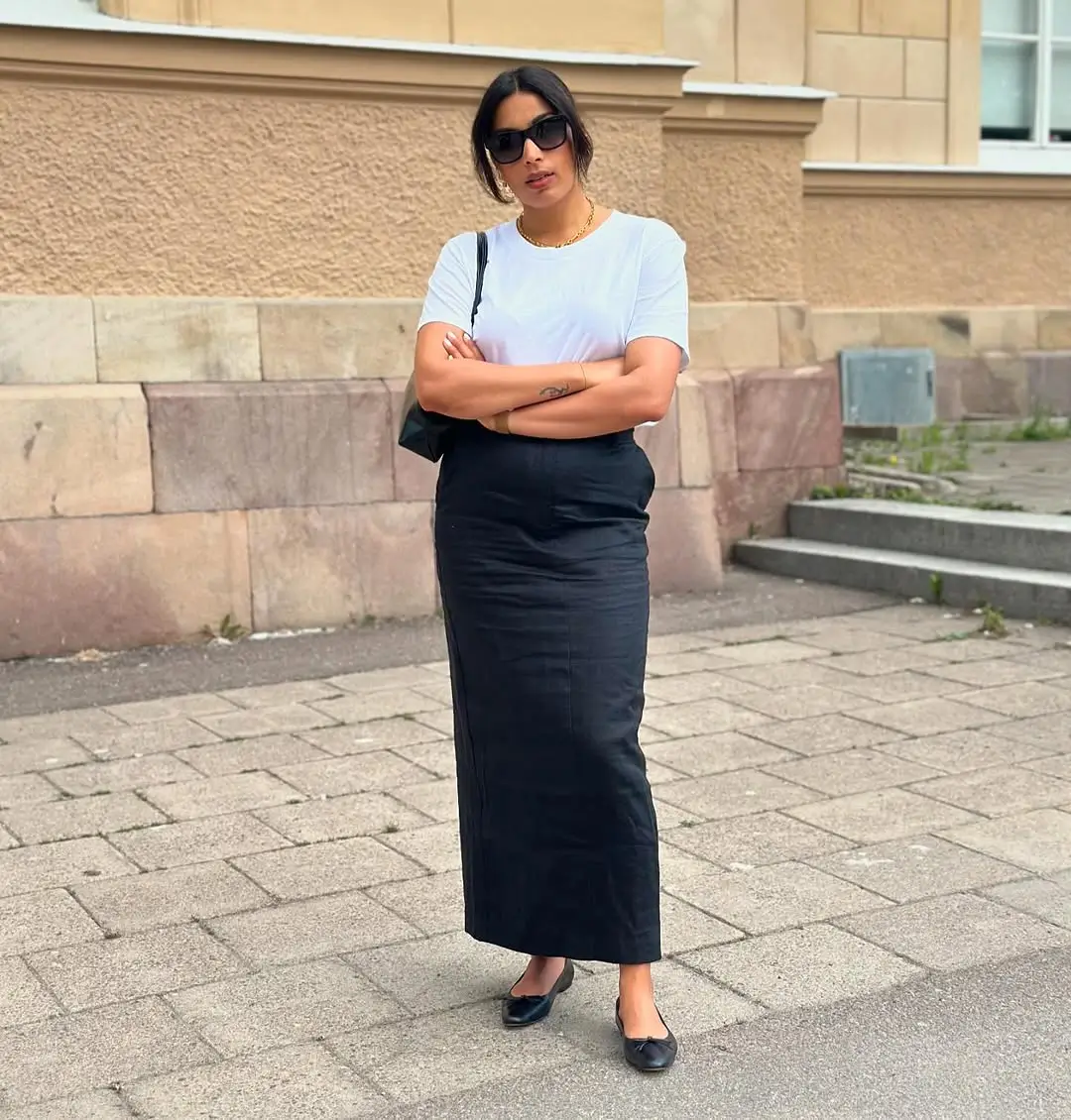 summer linen skirt outfits 2026 Sleek Black Linen Pencil Skirt for Everyday Confidence