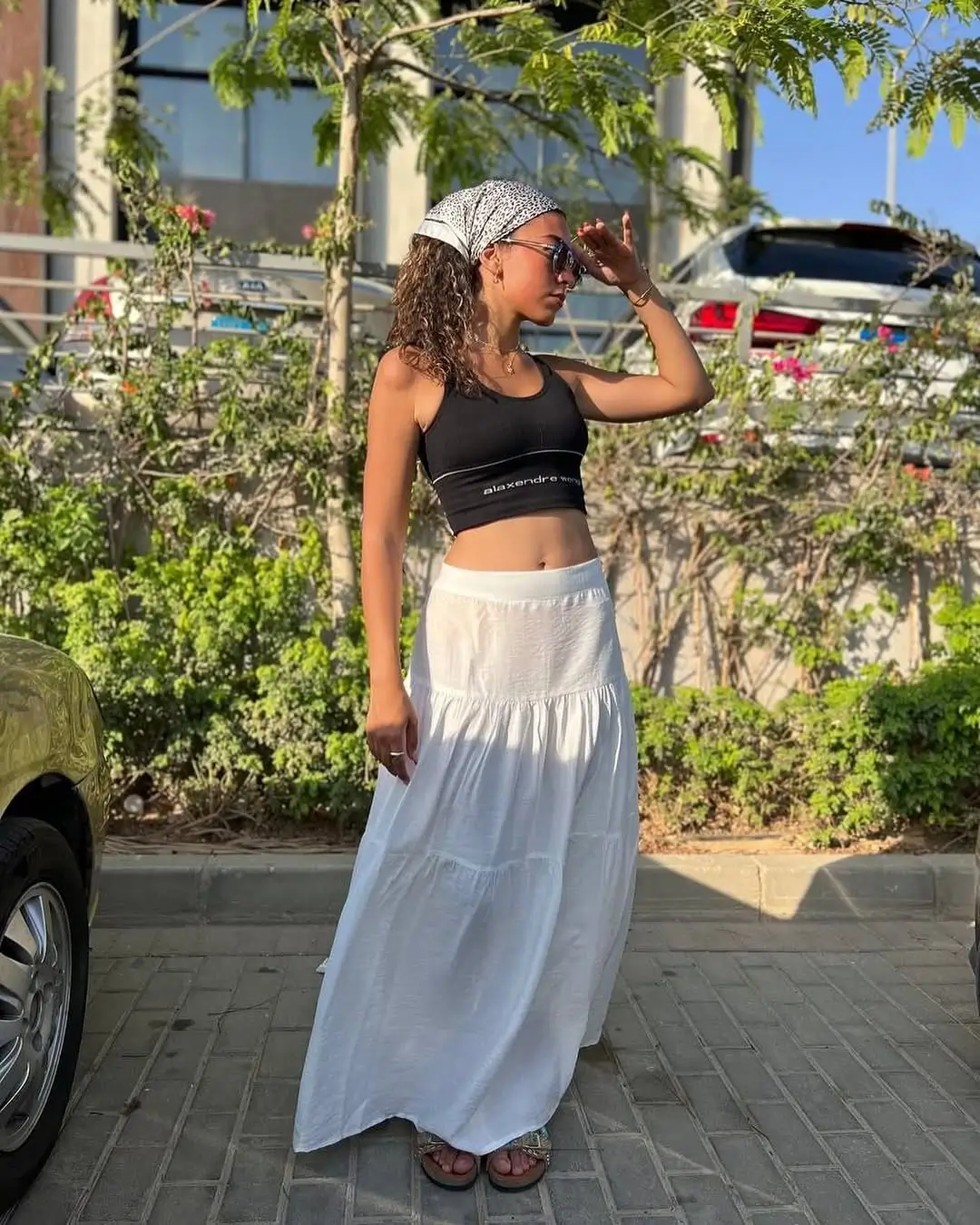 summer linen skirt outfits 2026 Airy White Tiered Maxi for Off Duty Days