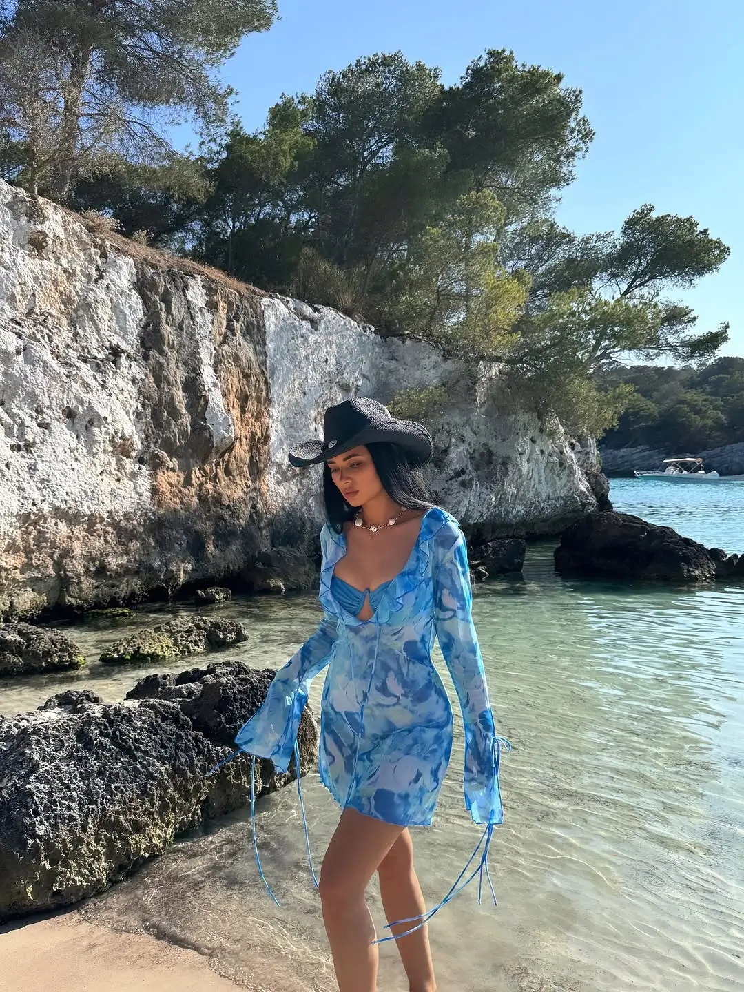 summer outfits 2026 Ocean-inspired sheer layers and modern femininity