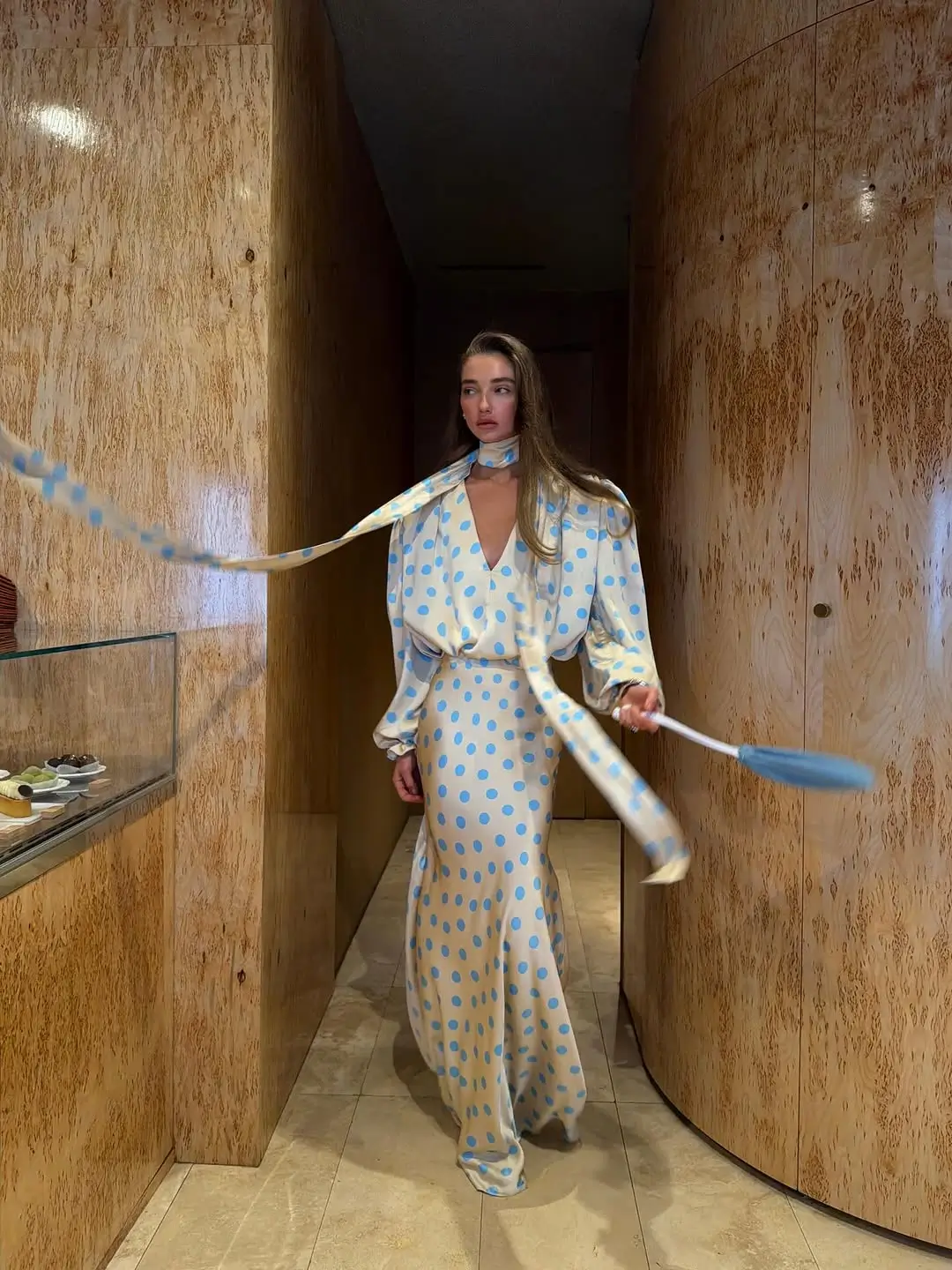 summer outfits 2026 Polka Dot Elegance with Fluid Movement