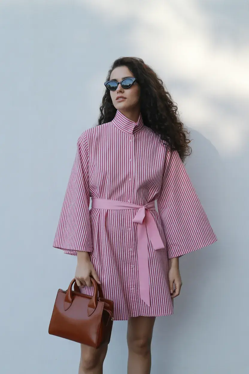 summer outfits with heels for women 2026 Playful Stripes with a Girly City Feel