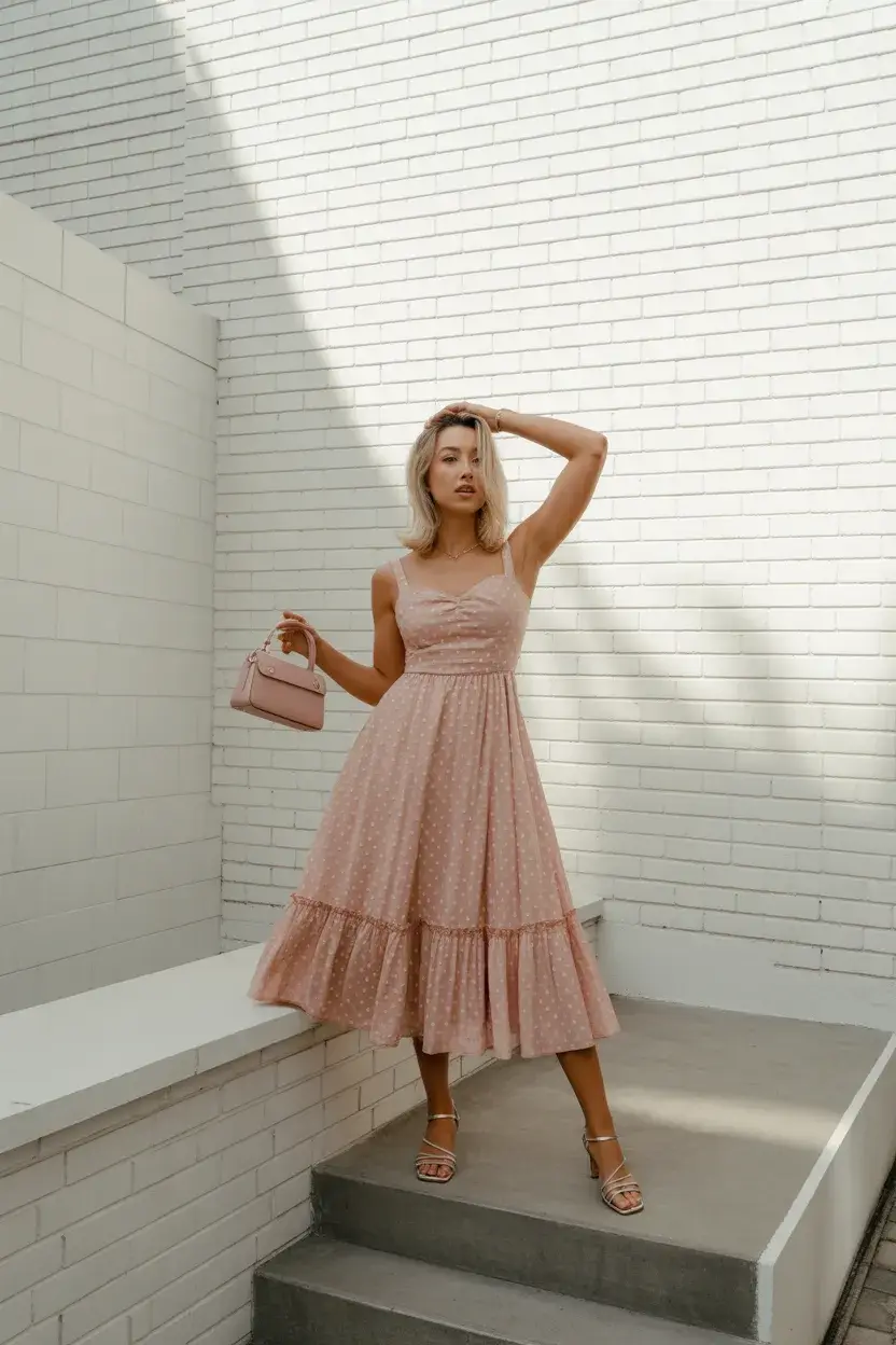 summer outfits with heels for women 2026 Romantic Midi and Everyday Grace