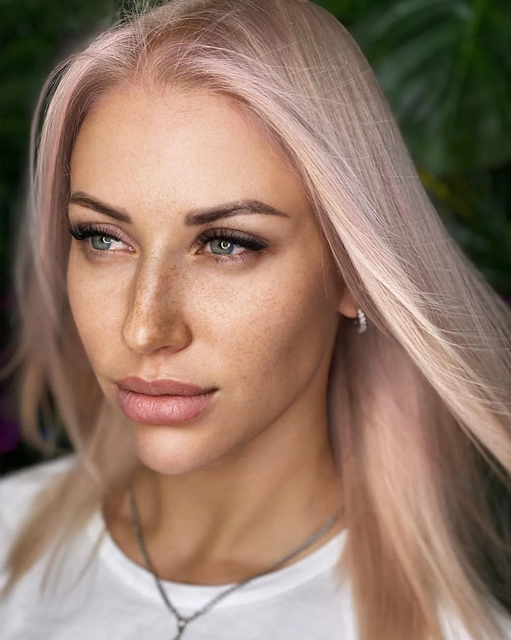 summer strawberry blonde hair color for women 2026 Cool Rose Gold Straight Length That Feels Barely There