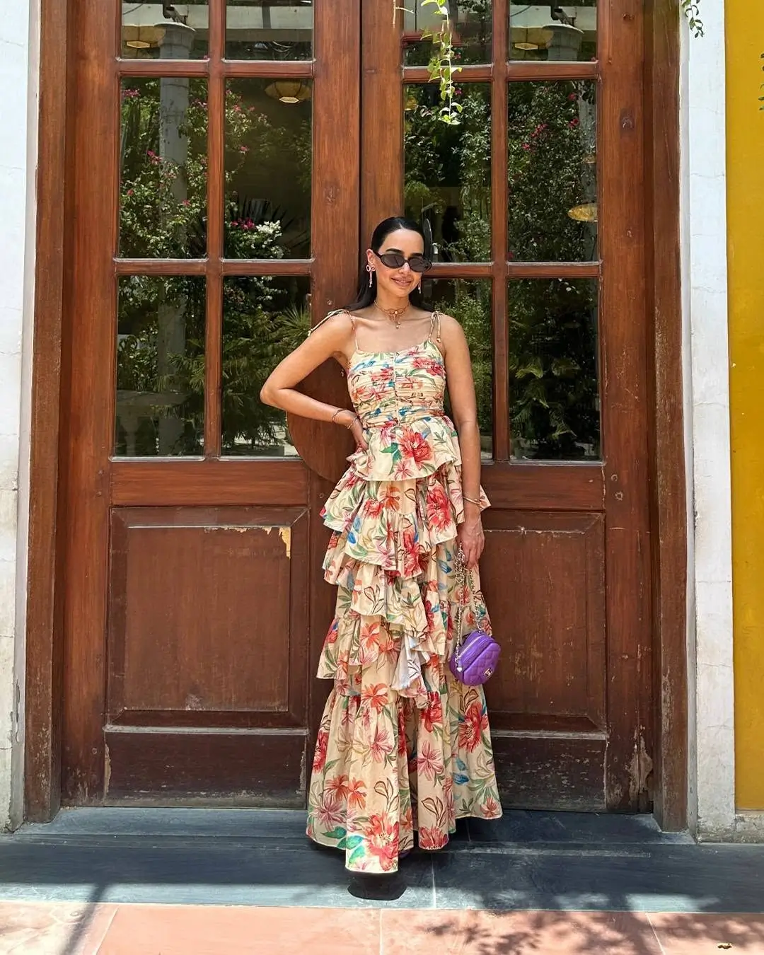 summer sundress outfits 2026 Layered Florals and Statement Maxi Energy