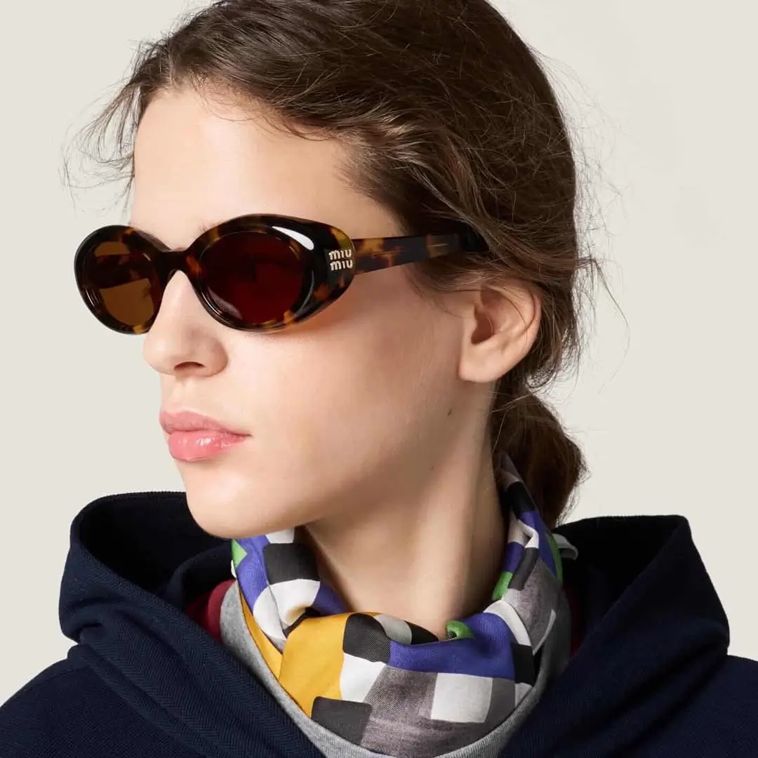 summer sunglasses for women 2026 Retro Oval Frames with European Ease