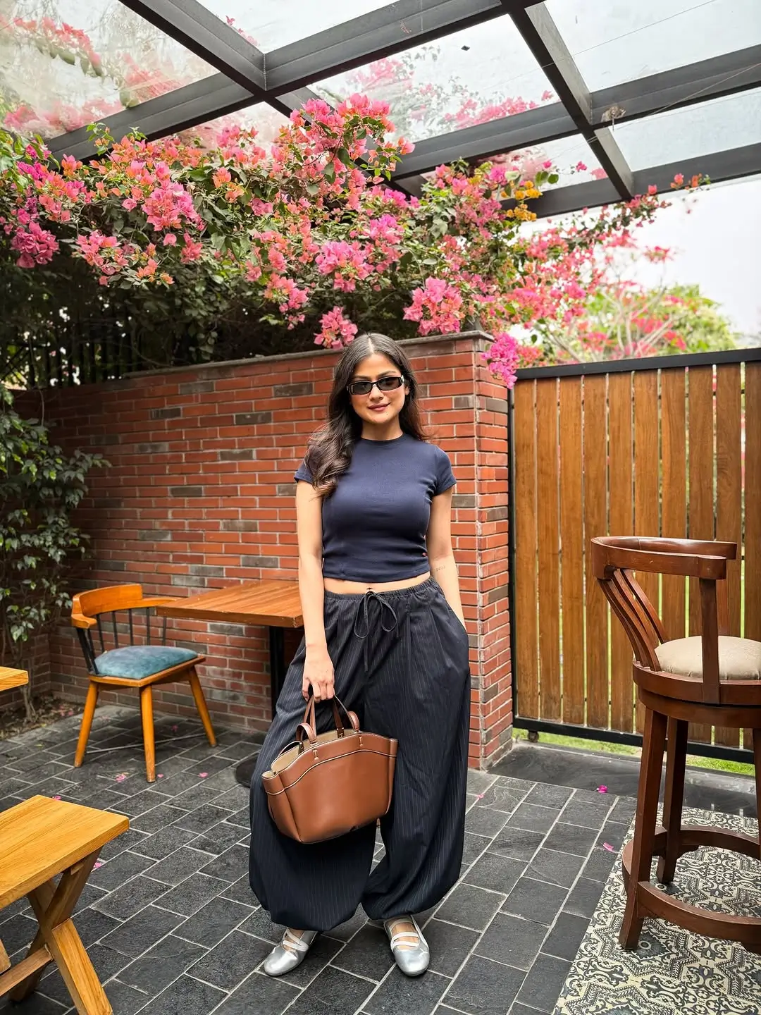 summer tops outfit 2026 Relaxed Navy Blue Minimalism with a Soft Edge