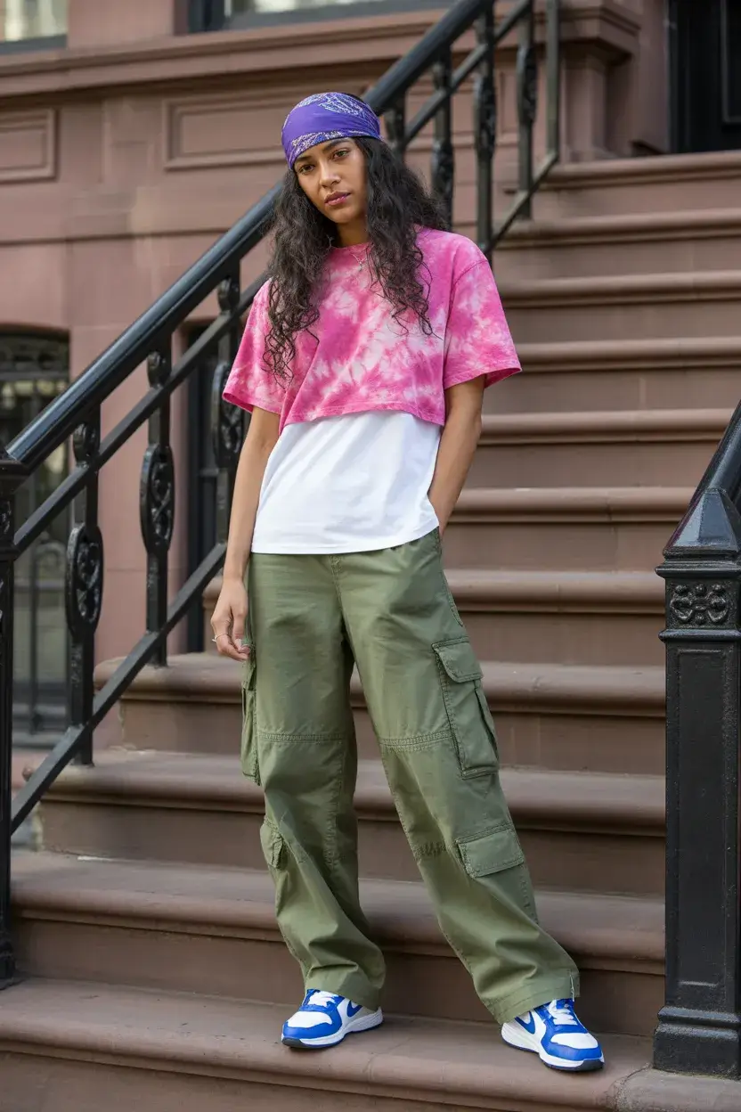 teen girls summer outfits 2026 Sporty Street Layers with Playful Color