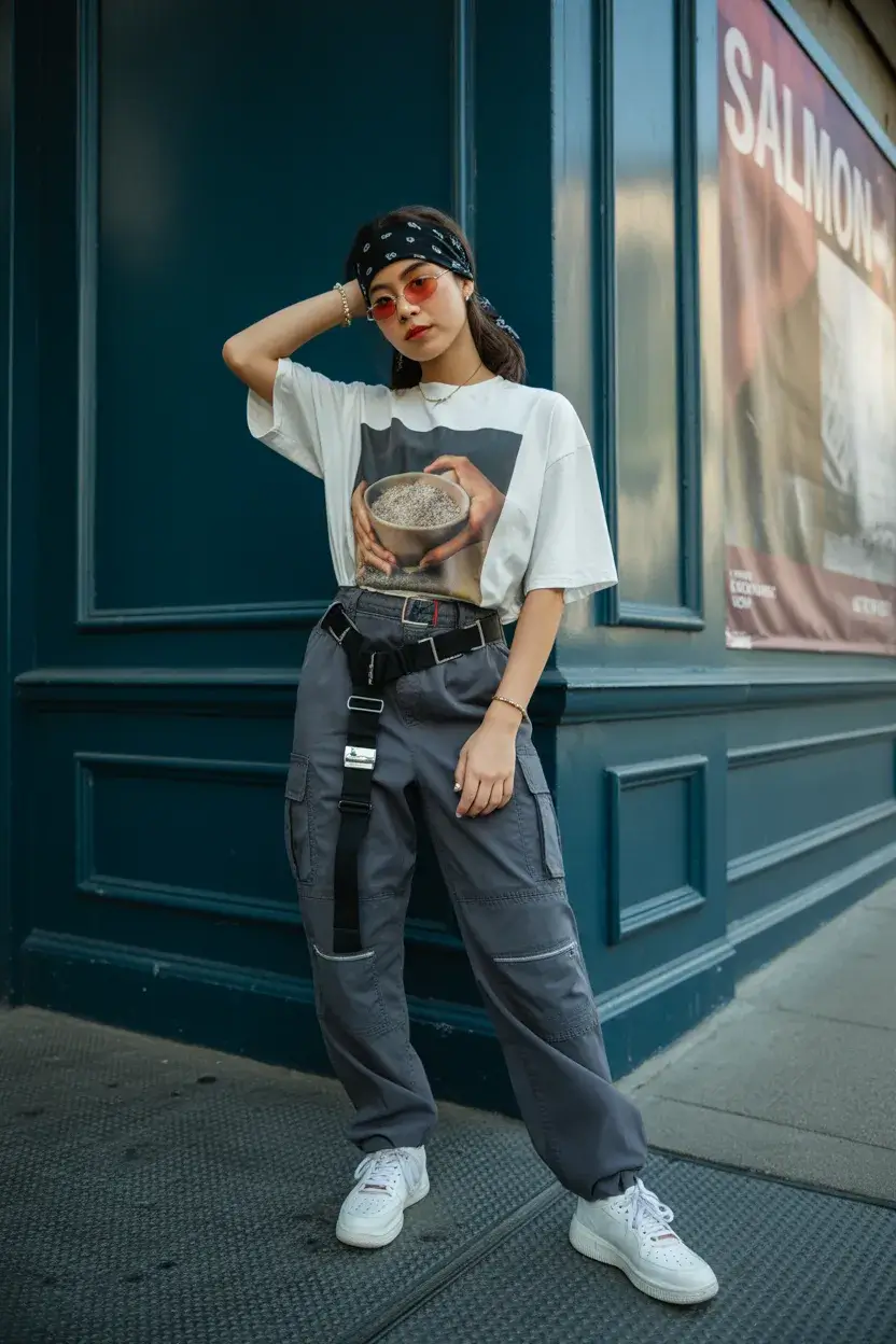 teen girls summer outfits 2026 Street Alt Attitude with Utility Layers