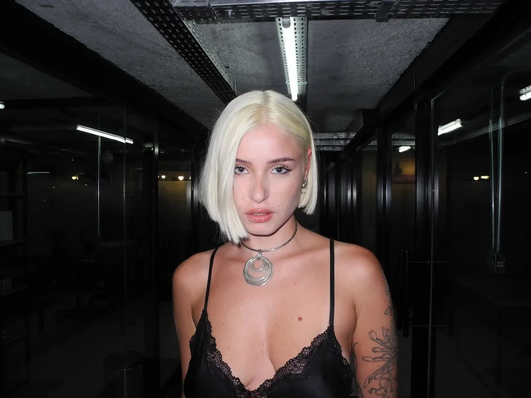 textured summer bob haircut 2026 Sharp Platinum Angled Bob With Editorial Edge