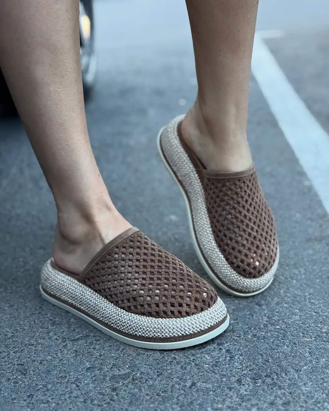 trendy ideas for summer footwear 2026 Woven Slides for That Easy Summer Feeling